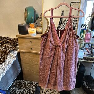 Cacique plus size lace nightgown